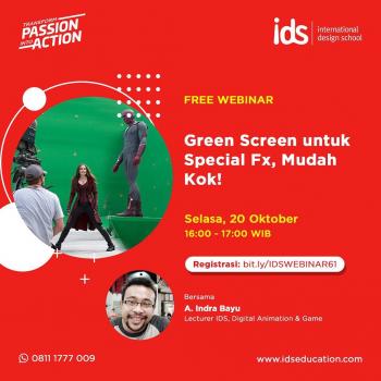 Webinar Green Screen untuk Special Fx, Mudah Kok