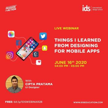 Webinar Things I Learned From Designing for Mobile Apps