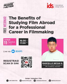 Webinar : The Benefits of Studying Film Abroad for a Professional Career in Filmmaking