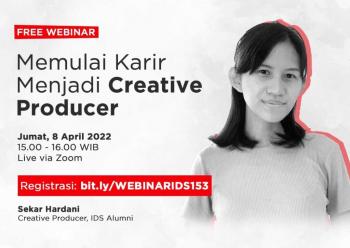 Webinar Memulai Karir Menjadi Creative Producer