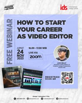 Webinar: How to Start Your Career as Video Editor