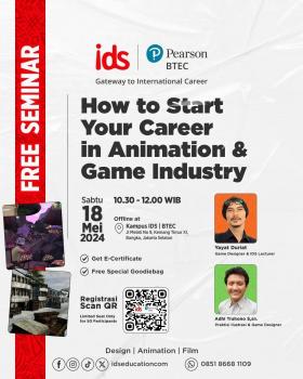 Webinar: Seminar How to Start Your Career in Animation & Game Industry
