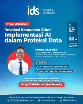 Webinar Cyber Security : Revolusi Kemanan Siber, Implementasi AI dalam Proteksi Data