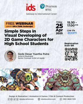 Webinar: Simple Steps  in Visual Developing of 2D Game Characters for High School Students