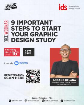 Webinar: 9 Important Steps to Start Your Graphic Design Study